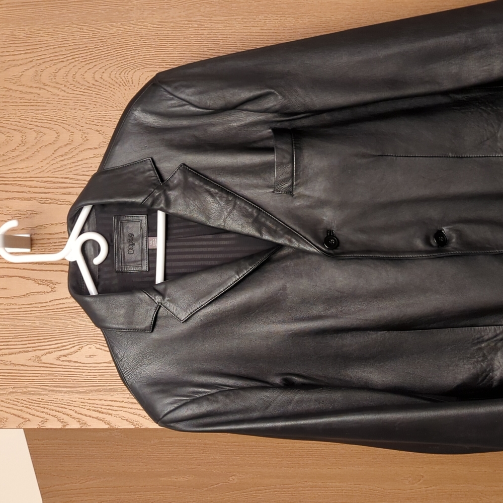 Men's 100% leather lining coat